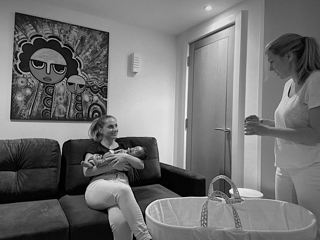 In the arms of aunty Rozalia