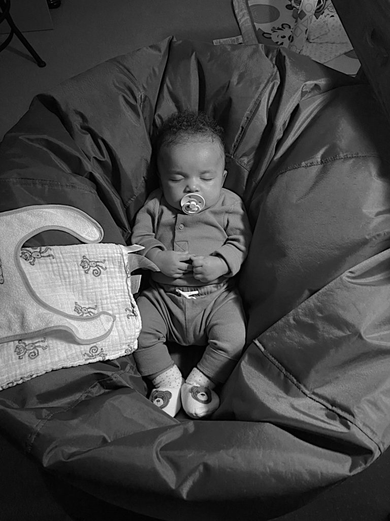 Slumber in the bean bag