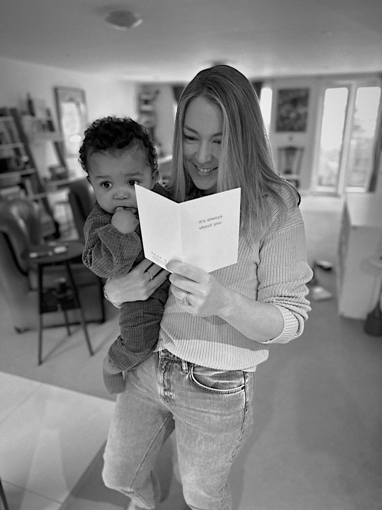 Liza reading your card