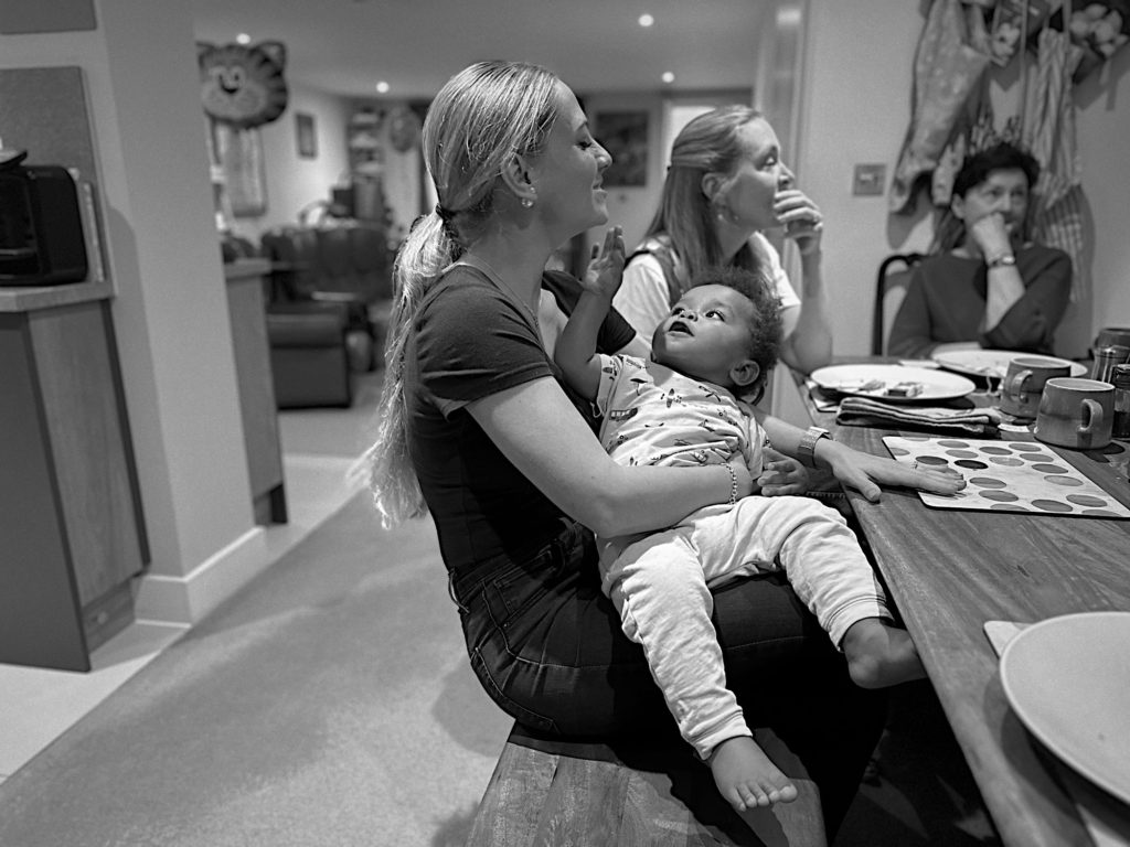 Playing with aunty Rozalia