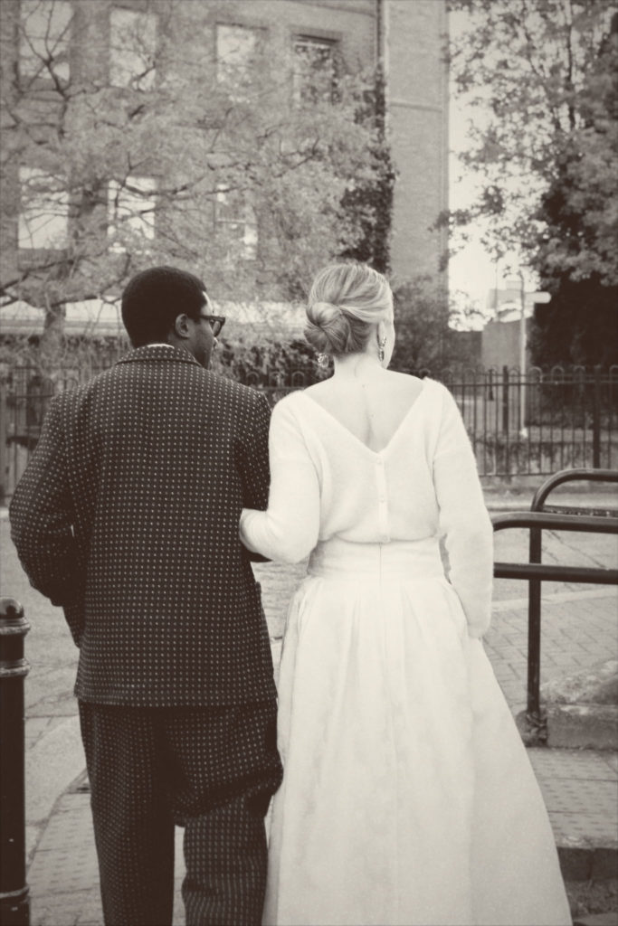 Liza and i on wedding day